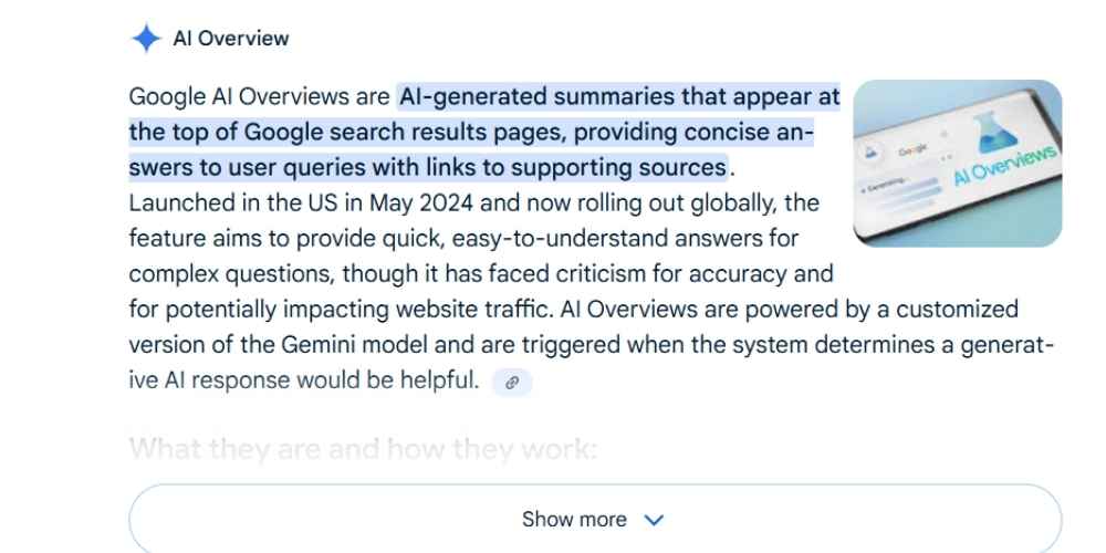 Google AI Overviews