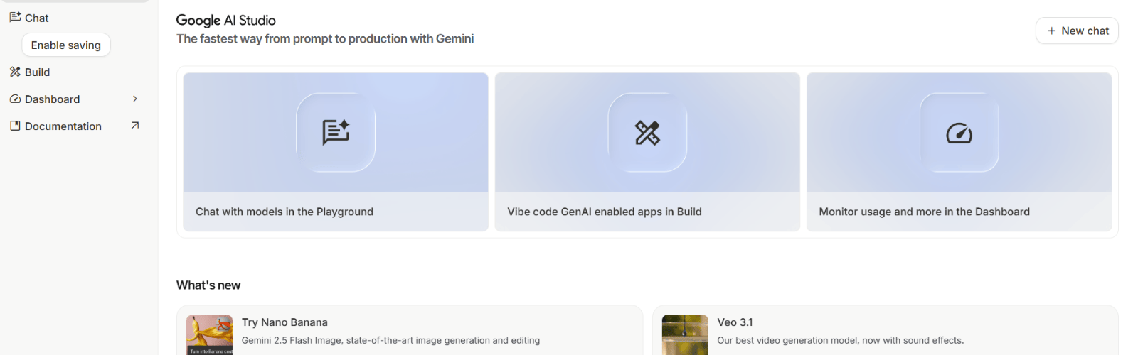 google ai studio