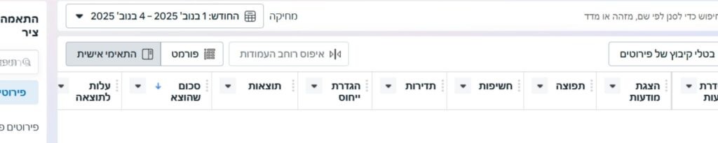 מנהל המודעות של פייסבוק