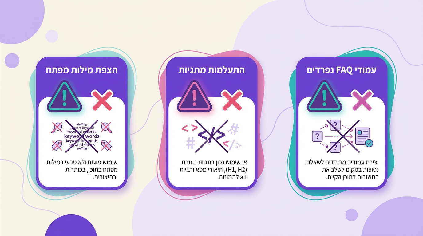 טעויות נפוצות בקידום לג'מיני