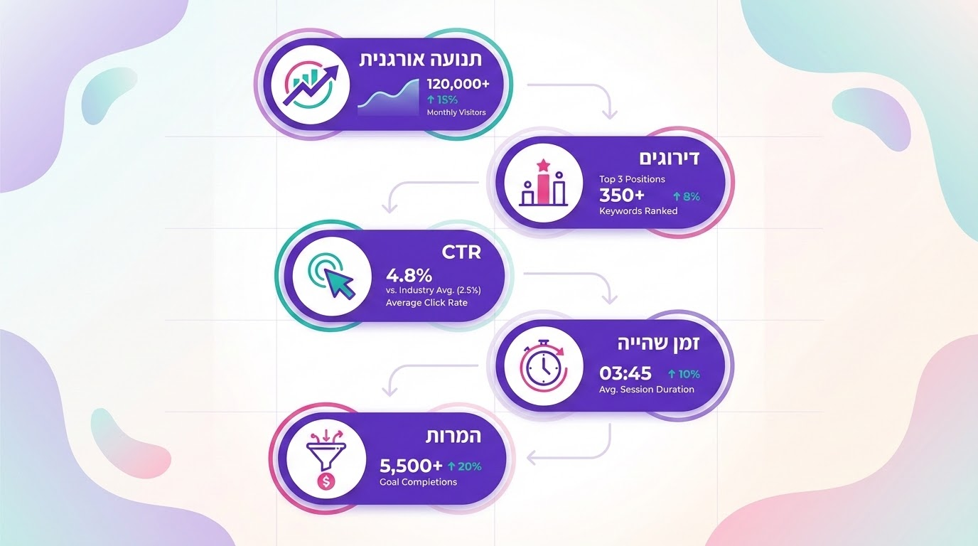 5 מדדים קריטיים למעקב אחר ביצועי תוכן לקידום אתרים