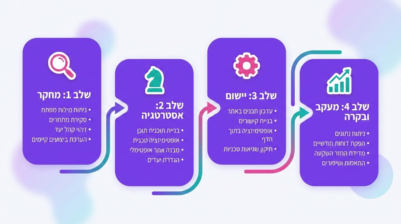 אסטרטגיית בניית קישורים בטוחה - תרשים המציג גישות מומלצות לקבלת קישורים איכותיים