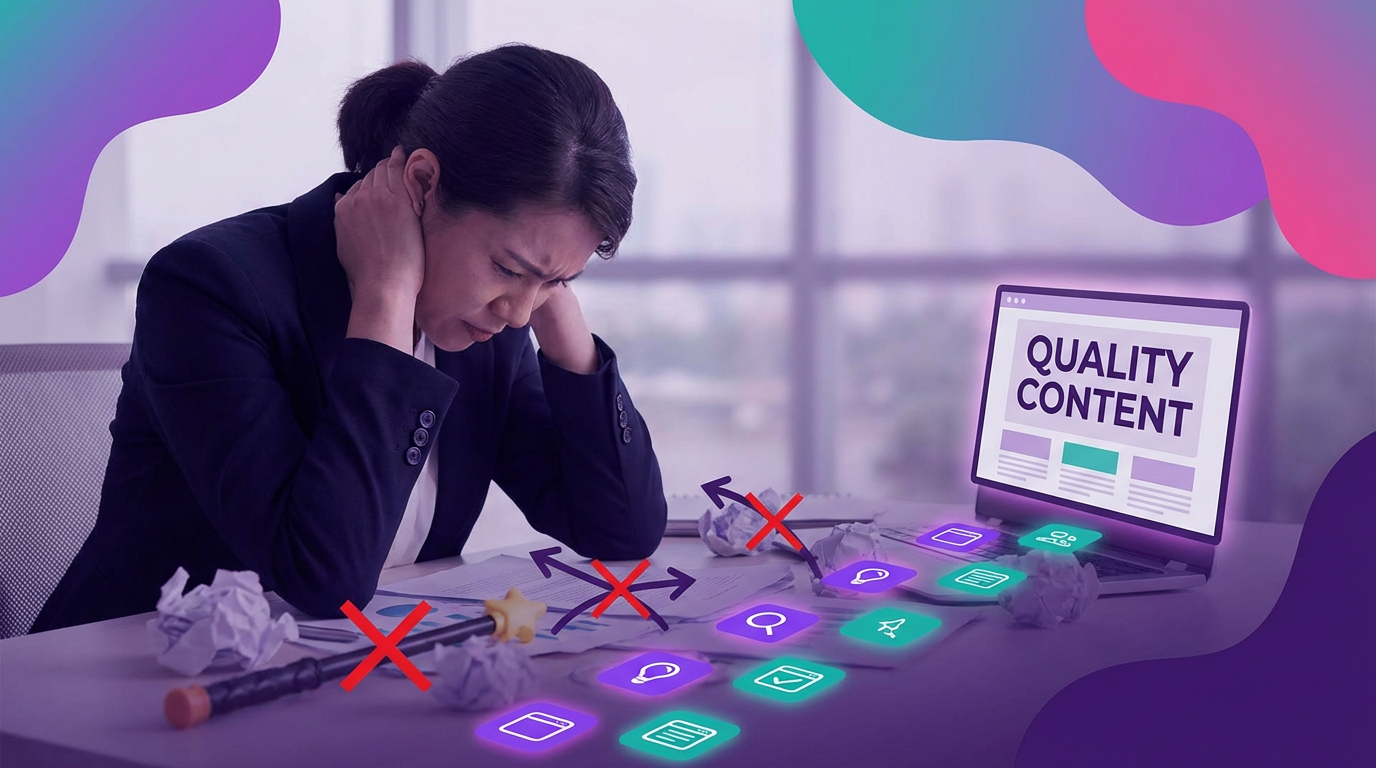 איור המדגים טעויות נפוצות בניסיון להופיע ב-AI Overviews