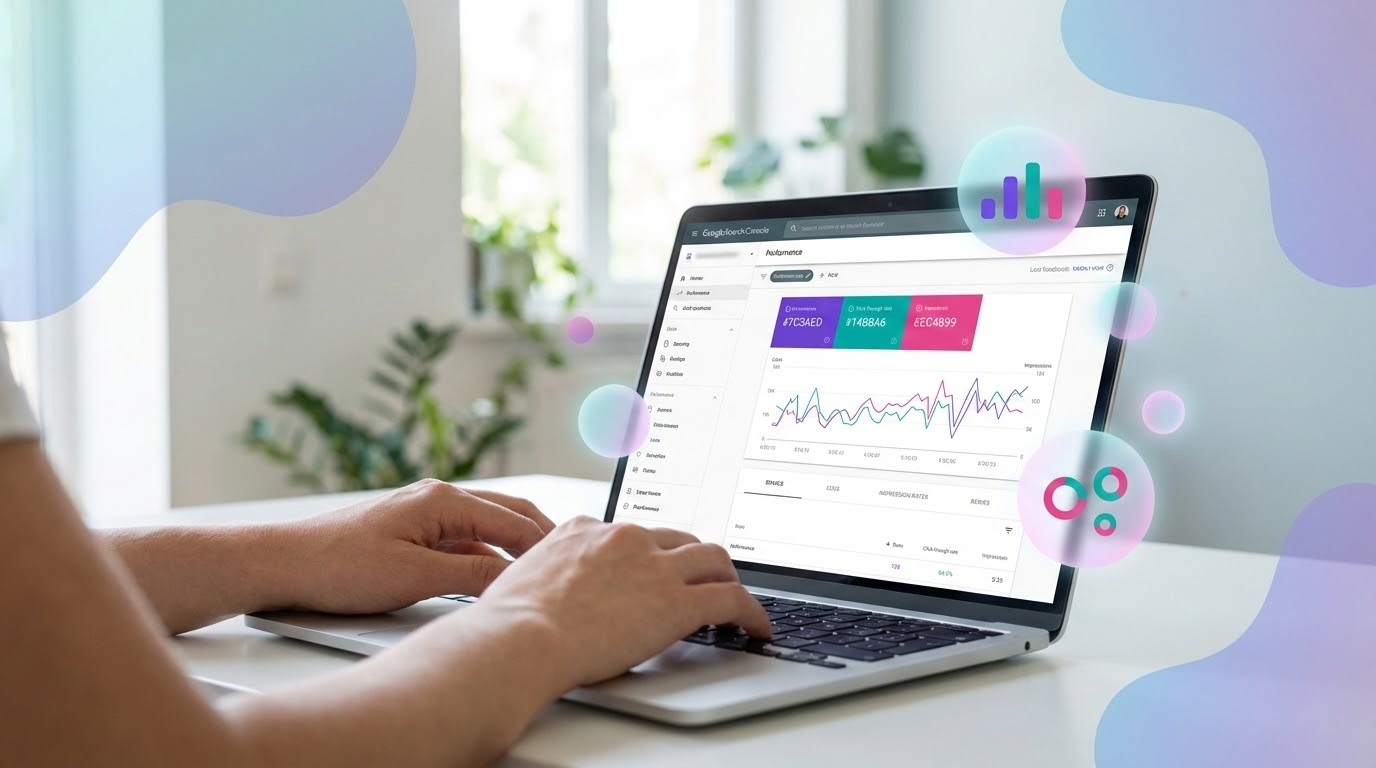 ממשק Google Search Console למדידת הופעה ב-AI Overviews