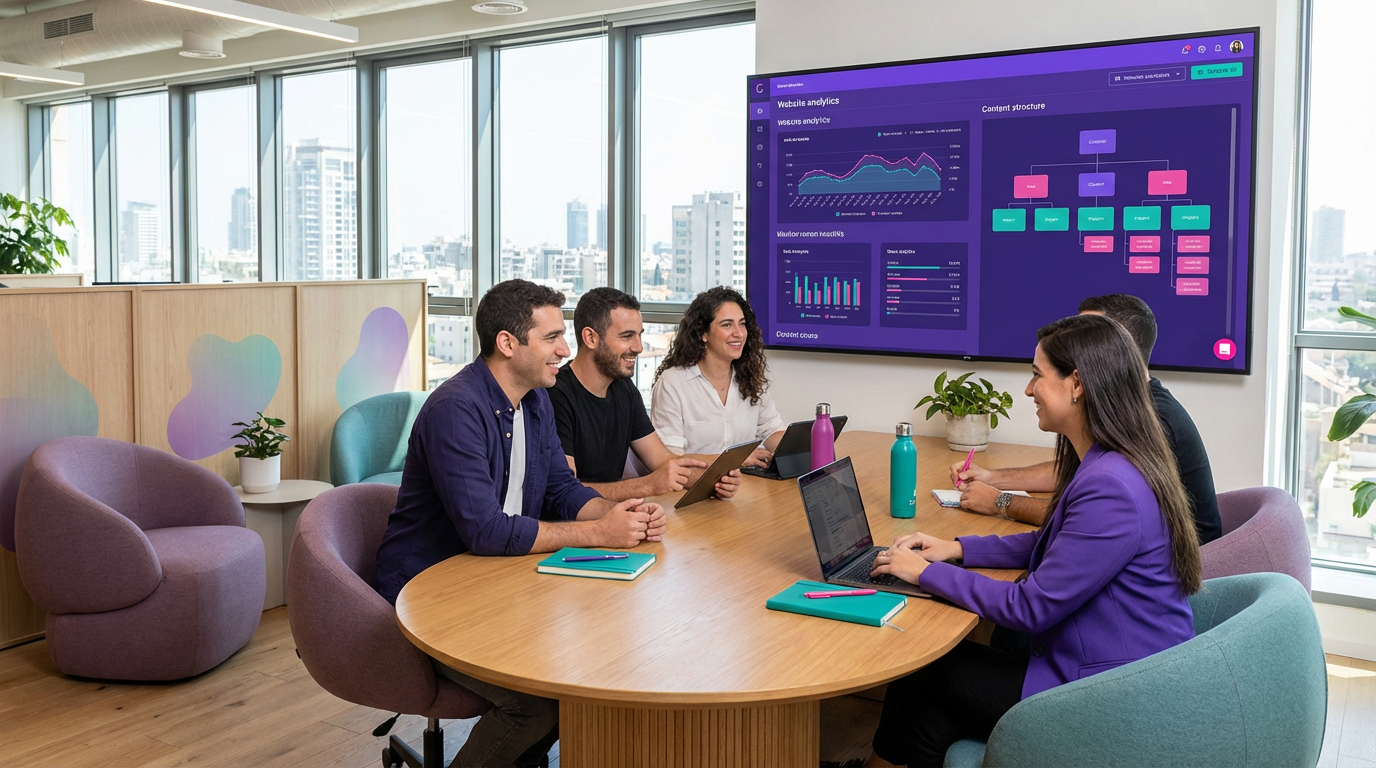 איור המדגים איך WEBS מסייעת לעסקים בהתאמת תוכן לעידן ה-AI