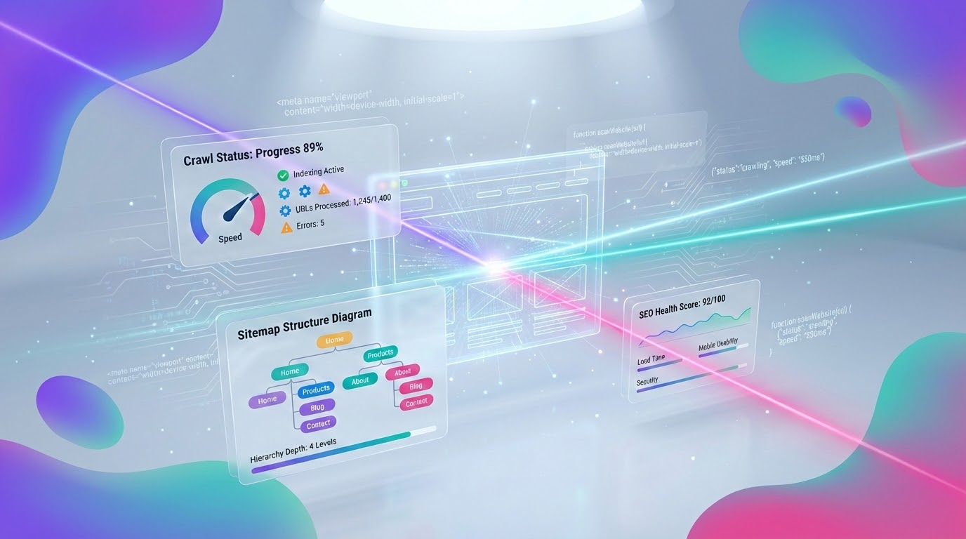 תרשים המציג כלים לבדיקה טכנית שחייבים להיכלל בתוכנת ניהול SEO