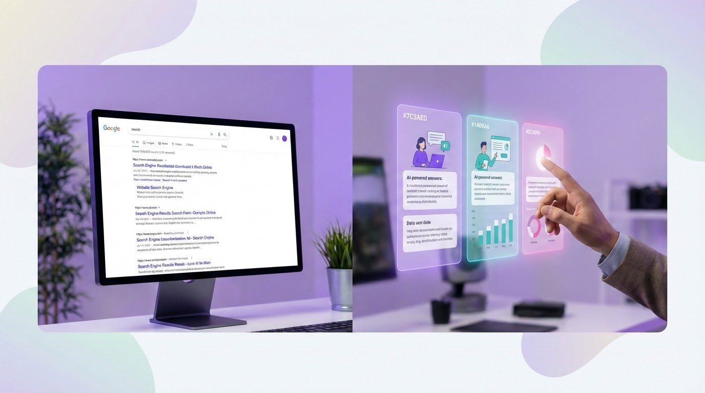 תרשים המציג את עליית תוצאות אפס-קליקים בחיפוש גוגל והשפעתן על אסטרטגיית SEO