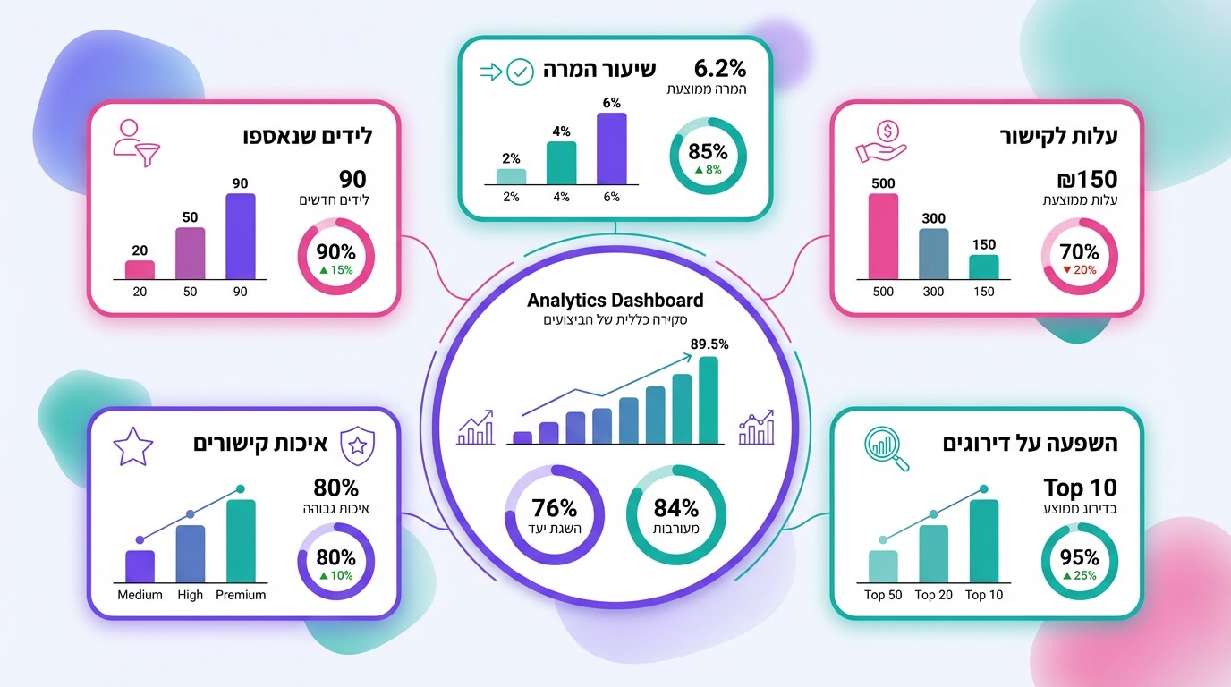 מדידת אפקטיביות של אוטומציה בבניית קישורים