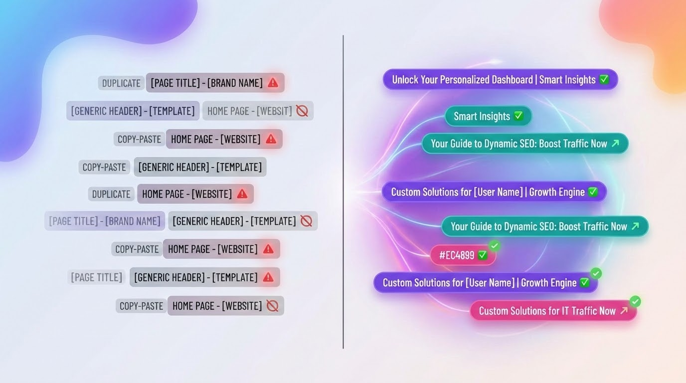 הטעות הנפוצה ביותר ביצירת מטא טייטל אוטומטי – דוגמה להבדל בין תבנית גנרית לתגית חכמה