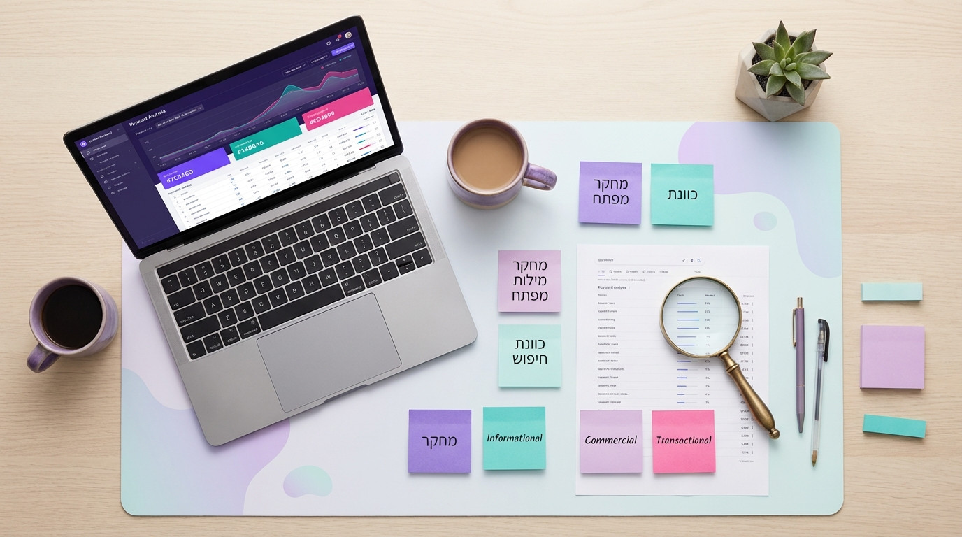 מחקר מילות מפתח בגישת SEO מדויק מבוסס נתונים וכוונת חיפוש