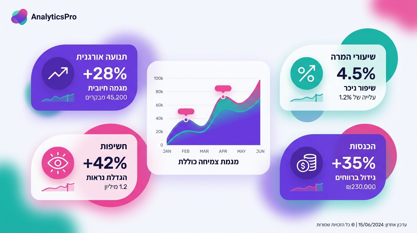 מדדים ובדיקות ביצועים לקידום אתרים בינלאומי — איך יודעים שזה עובד