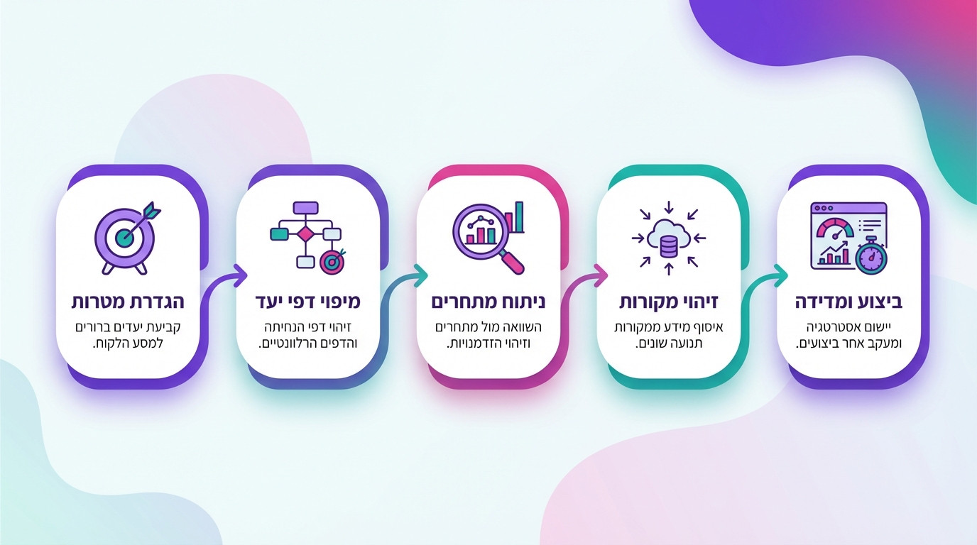 תוכנית בניית קישורים חודשית עם צעדים מעשיים לקידום אורגני