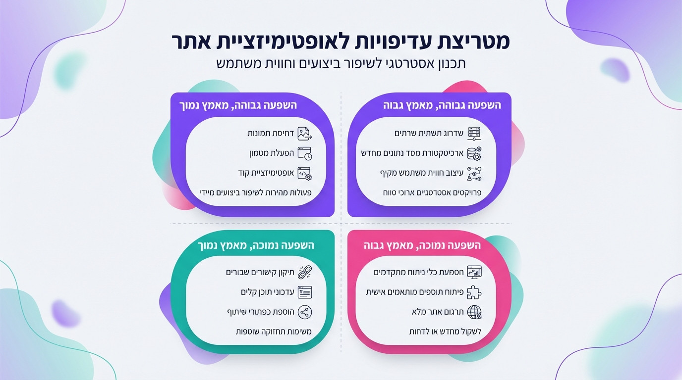 בדיקת מהירות אתר במובייל – הבדלים מדסקטופ וסדר פעולות נכון