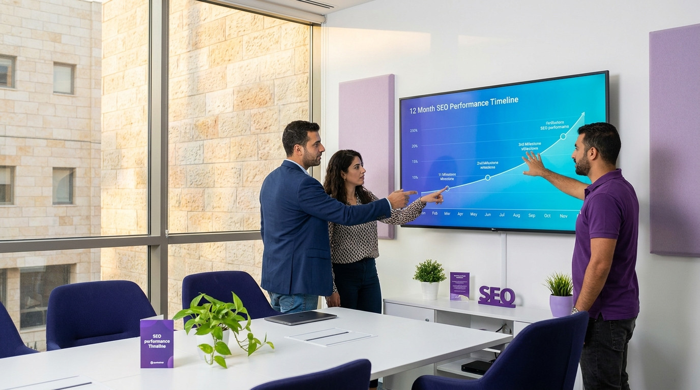ציר זמן המראה מתי ROI הופך חיובי בקידום אורגני לפי סוגי עסקים
