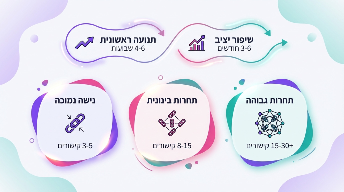 כמה קישורים צריך בחודש לחנות אונליין - השוואת רמות תחרות וגישות מומלצות