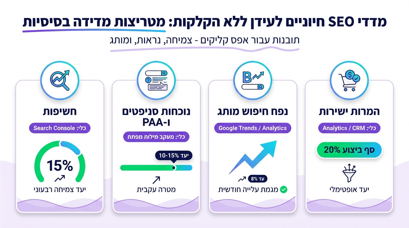 מדדי הצלחה חדשים לקידום אורגני בעידן Zero Click ומעבר ממדידת CTR בלבד