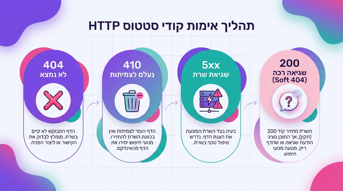 בדיקת קישורים שבורים ואימות קודי HTTP לפני פנייה לבעלי אתרים