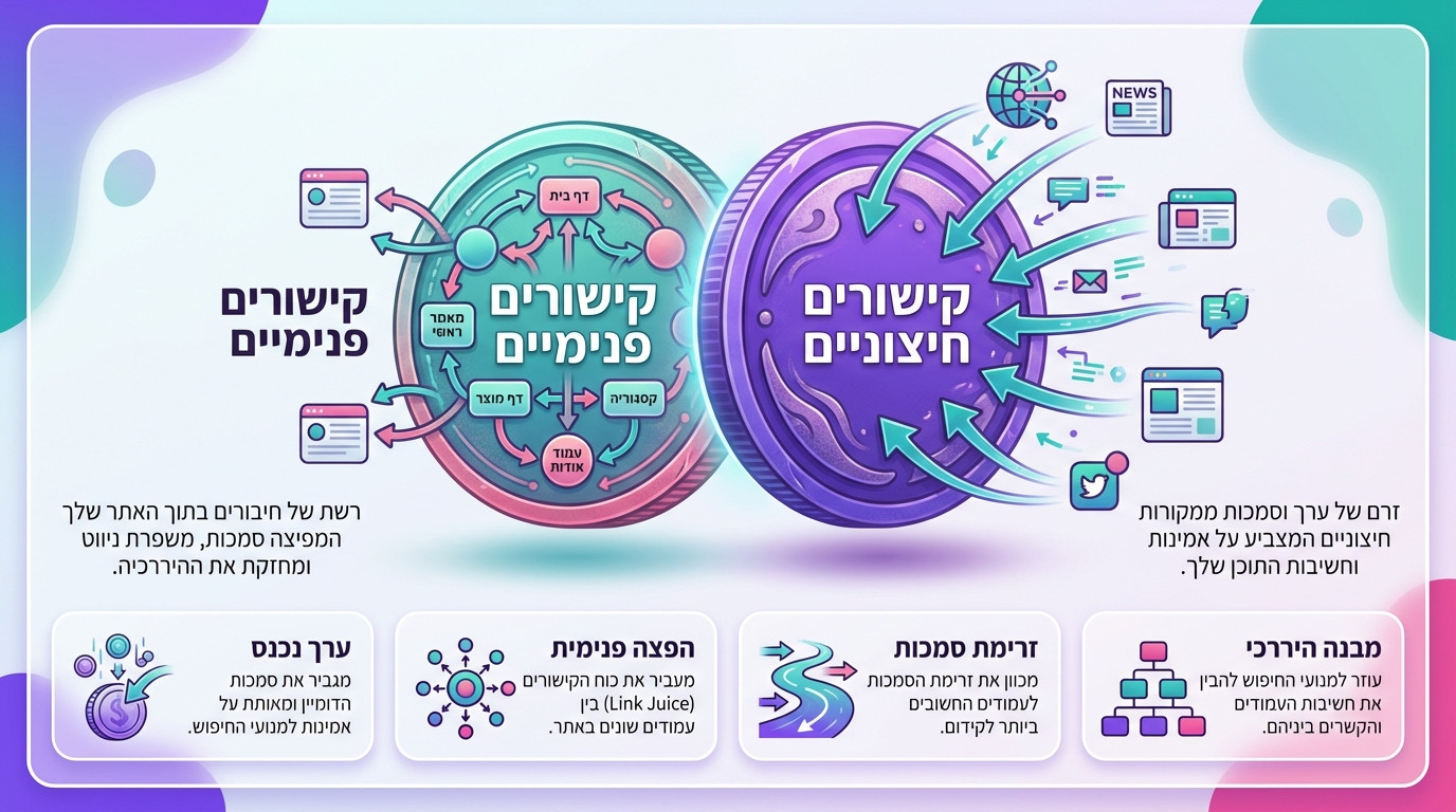 קישורים שבורים וקישורים פנימיים מול חיצוניים כשני צדדים של אותו מטבע
