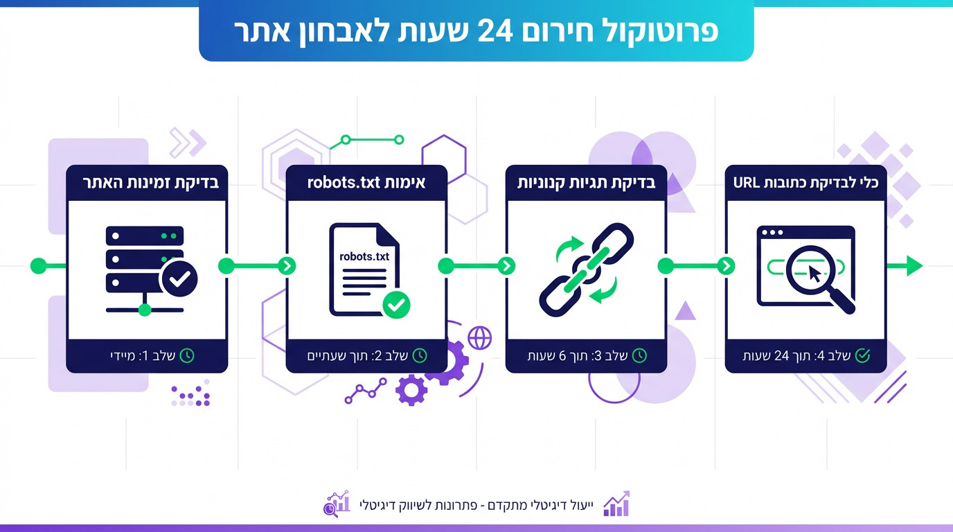 24 השעות הראשונות אחרי ירידה בדירוגים - פרוטוקול אבחון מקצועי