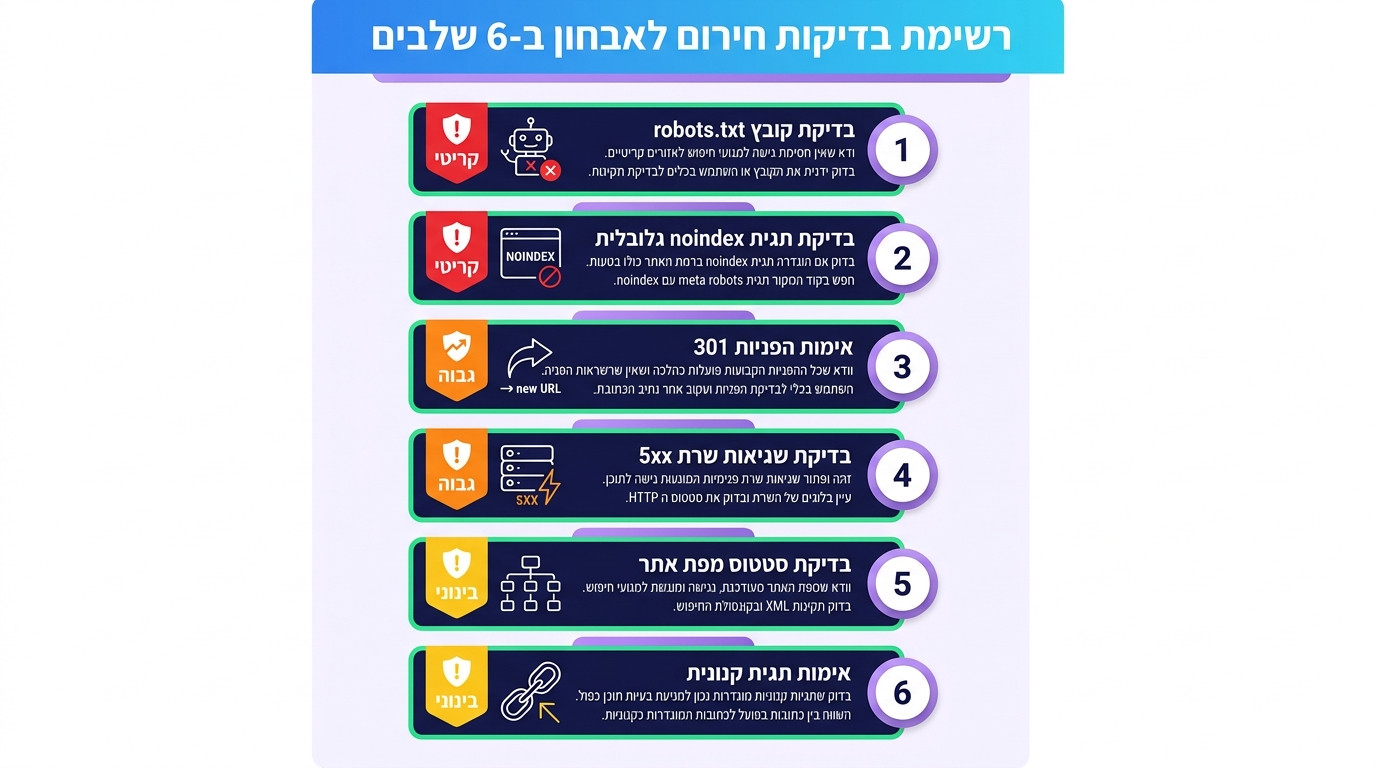 חשיבות Sitemap לאינדוקס בגוגל — מה sitemap באמת עושה ומה הוא לא מבטיח